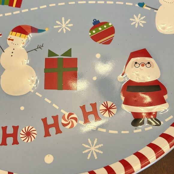 St. Nicholas Square Oh What Fun 13” round serving platter EUC - Picture 3 of 6